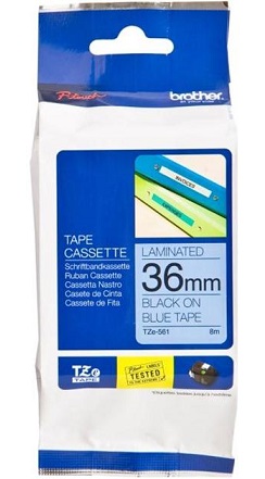 BROTHER TZE561 tape black/blue 36mm 8m