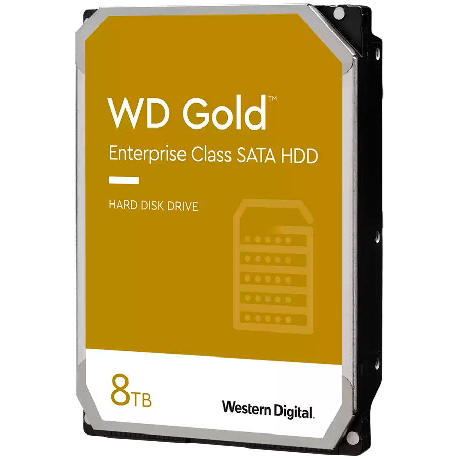 HDD Server WD Gold 8TB CMR, 3.5'', 256MB, 7200 RPM, SATA, 512E