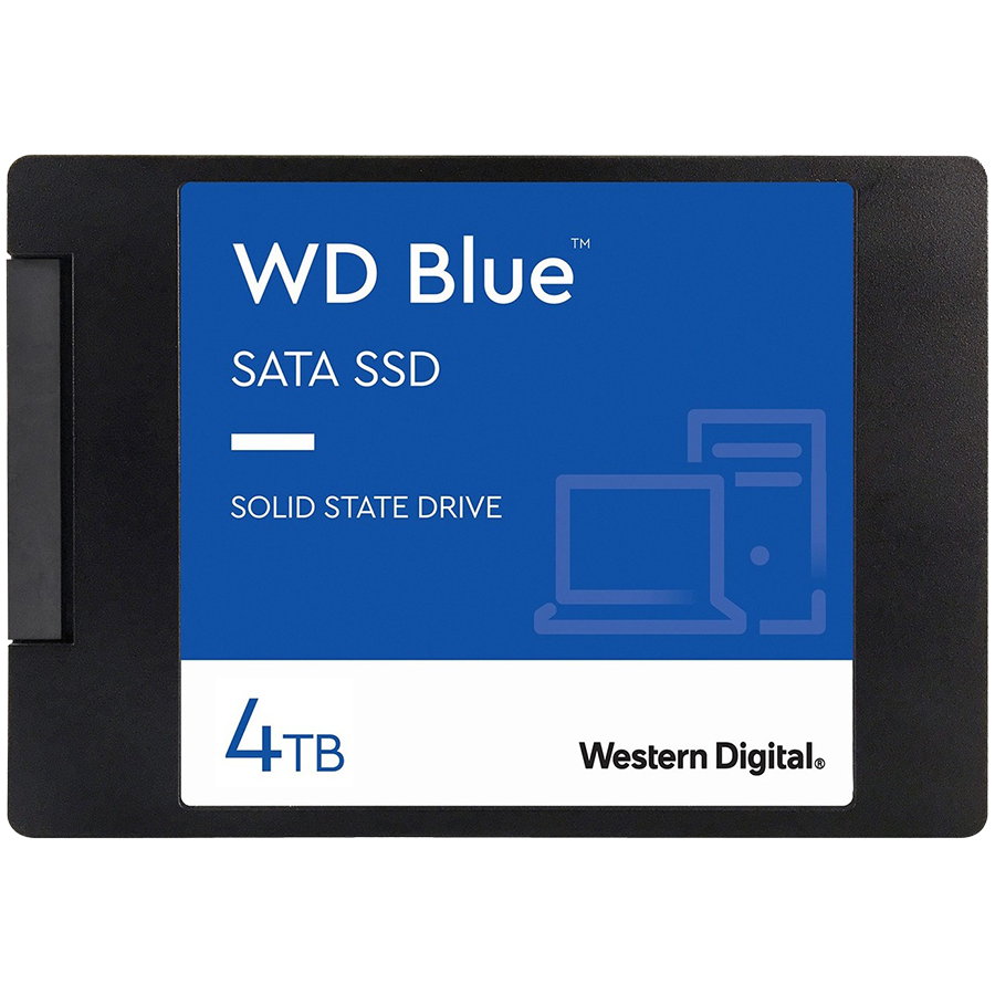 SSD POWERED BY SANDISK WD Blue SA510 4TB SATA, 2.5'', 7mm, Read/Write: 560/520 MBps, IOPS 87K/83K, TBW: 600