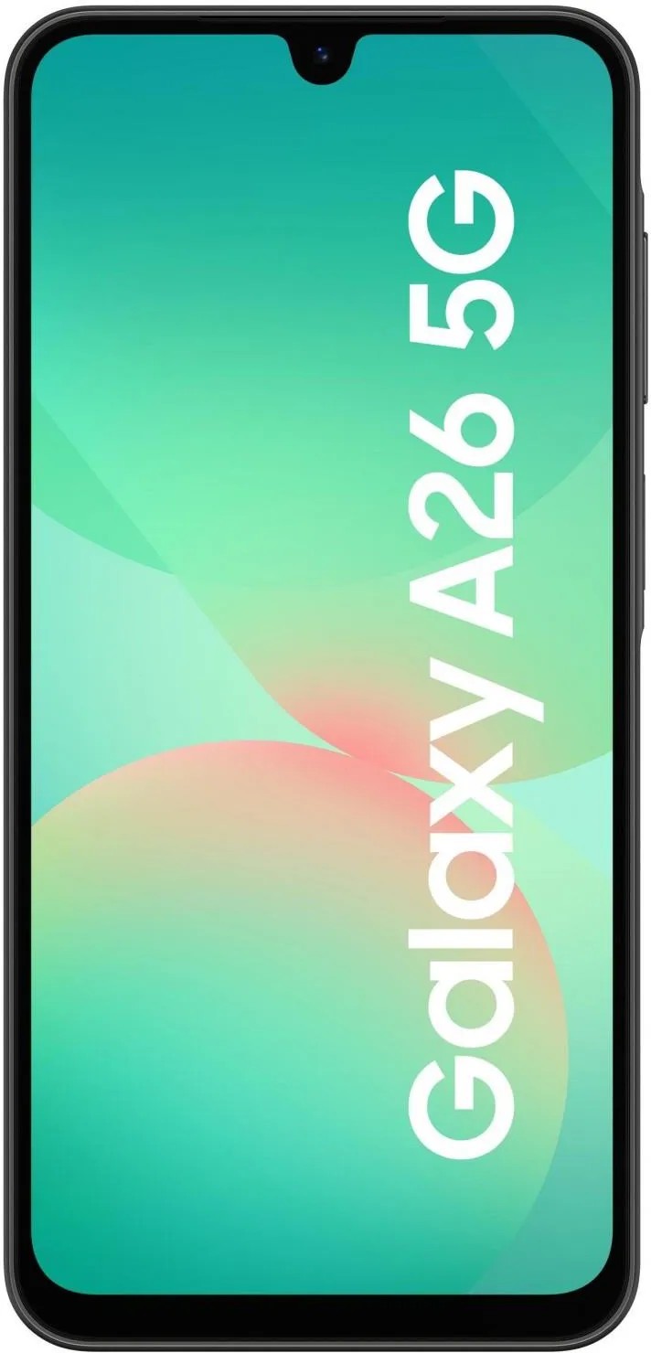Samsung - Galaxy - A26 - Black - 6.7 " - Super AMOLED - 1080 x 2340 pixels - Exynos - 1380 - Internal RAM 8 GB - 256 GB - Dual SIM - MicroSD - 3G - 4G - 5G - Main camera resolution 50 MP - Secondary camera resolution 8 MP - Android - 5000 mAh