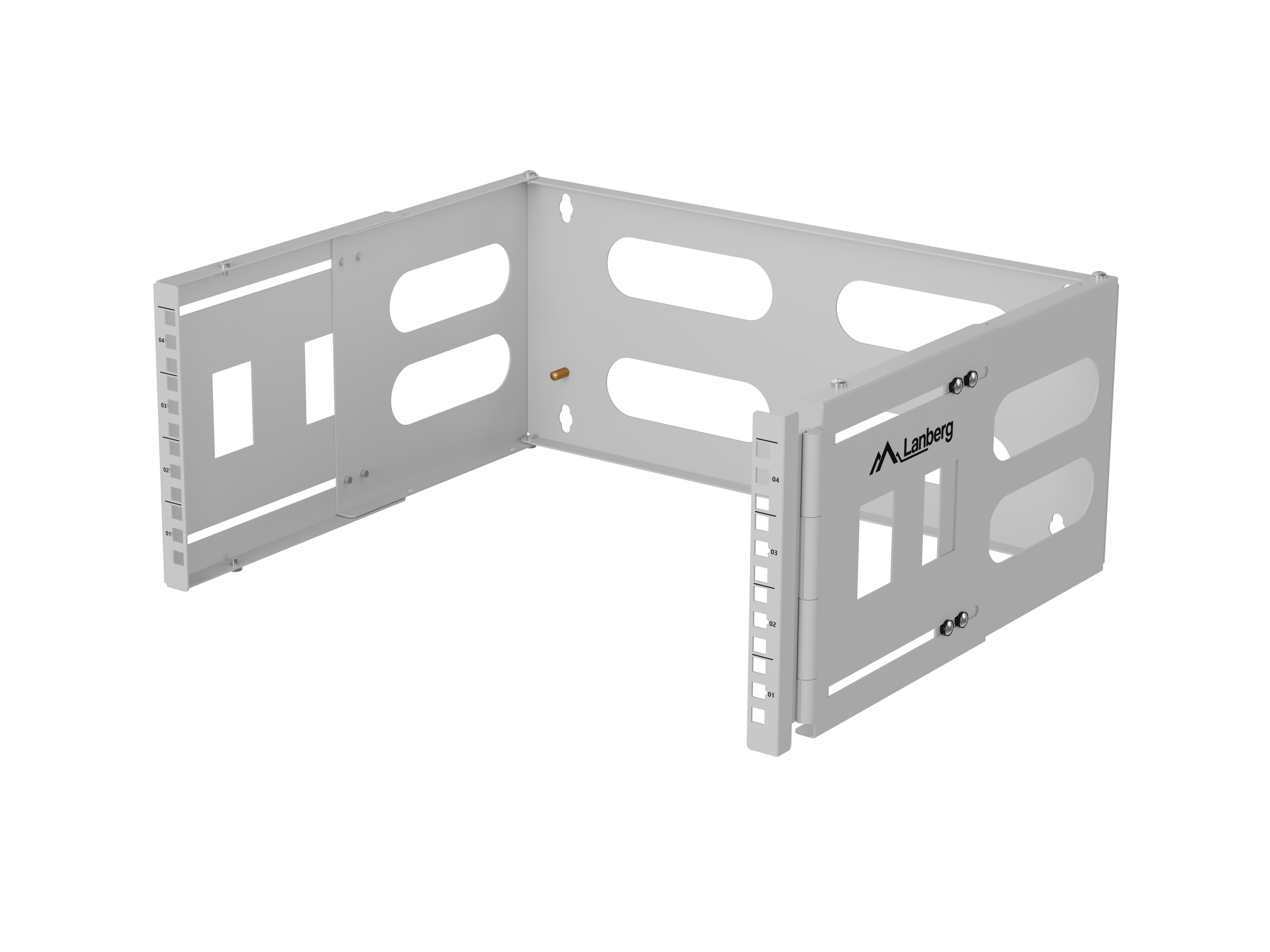 Lanberg Folding Bracket Wall-mount 19" 4U - FB01-5404-10S - Grey