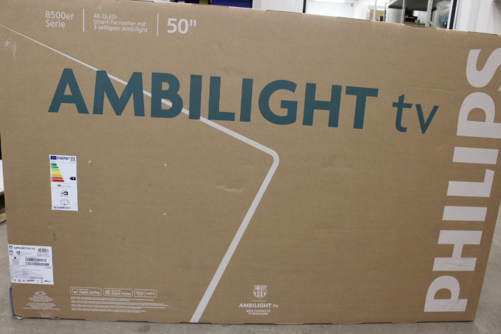 SALE OUT. Philips 50PUS8510/12 - 50 - Smart TV - TITAN OS - UHD - Black - DAMAGED PACKAGING