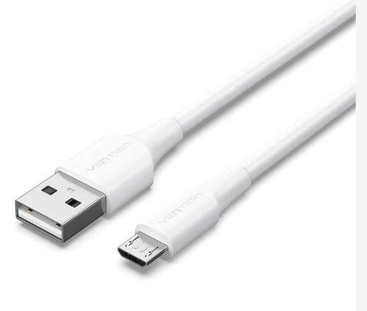 CABLE USB2.0 TO MICRO-B/2M WHITE CTIWH VENTION