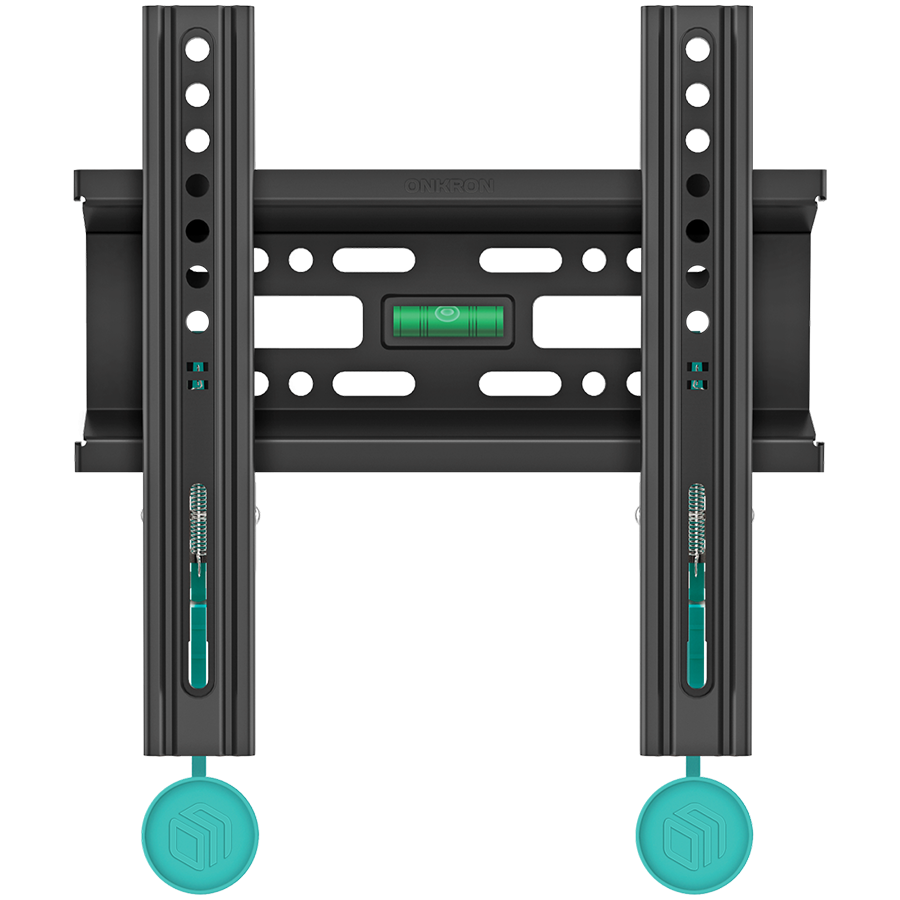 ONKRON Fixed TV Wall Mount for 17 to 43-inch Flat Panel TVs Digital Panels 30 kg, Black
