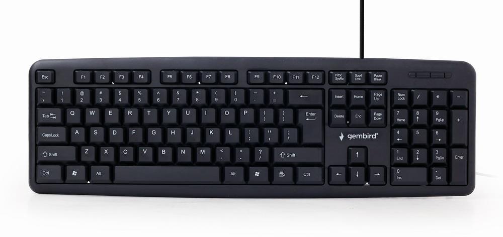 KEYBOARD STANDART USB ENG/BLACK KB-U-103 GEMBIRD
