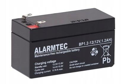 BATTERY 12V 1.2AH VRLA/BP1.2-12 ALARMTEC EMU
