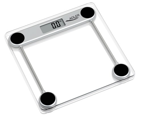 Adler - Maximum weight (capacity) 150 kg - Accuracy 100 g - Glass