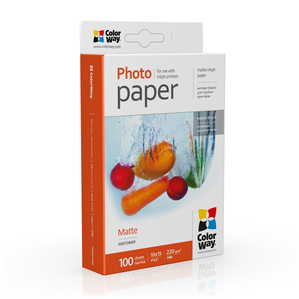 PM2201004R - Matte Photo Paper - White - 220 g/m² - 10 x 15 cm