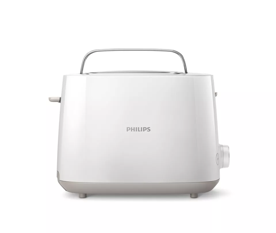 Philips - Toaster - HD2581/00 Daily Collection - Power  760-900 W - Number of slots 2 - Housing material Plastic - White