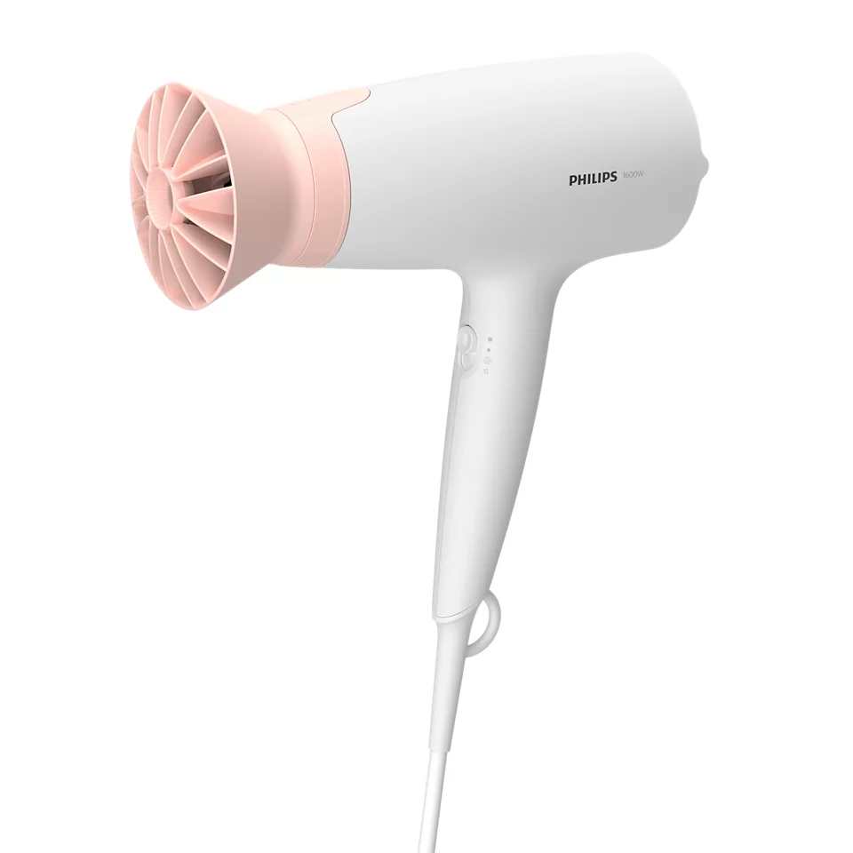 Philips - Hair Dryer - BHD300/00 3000 Series - 1600 W - White/Pink
