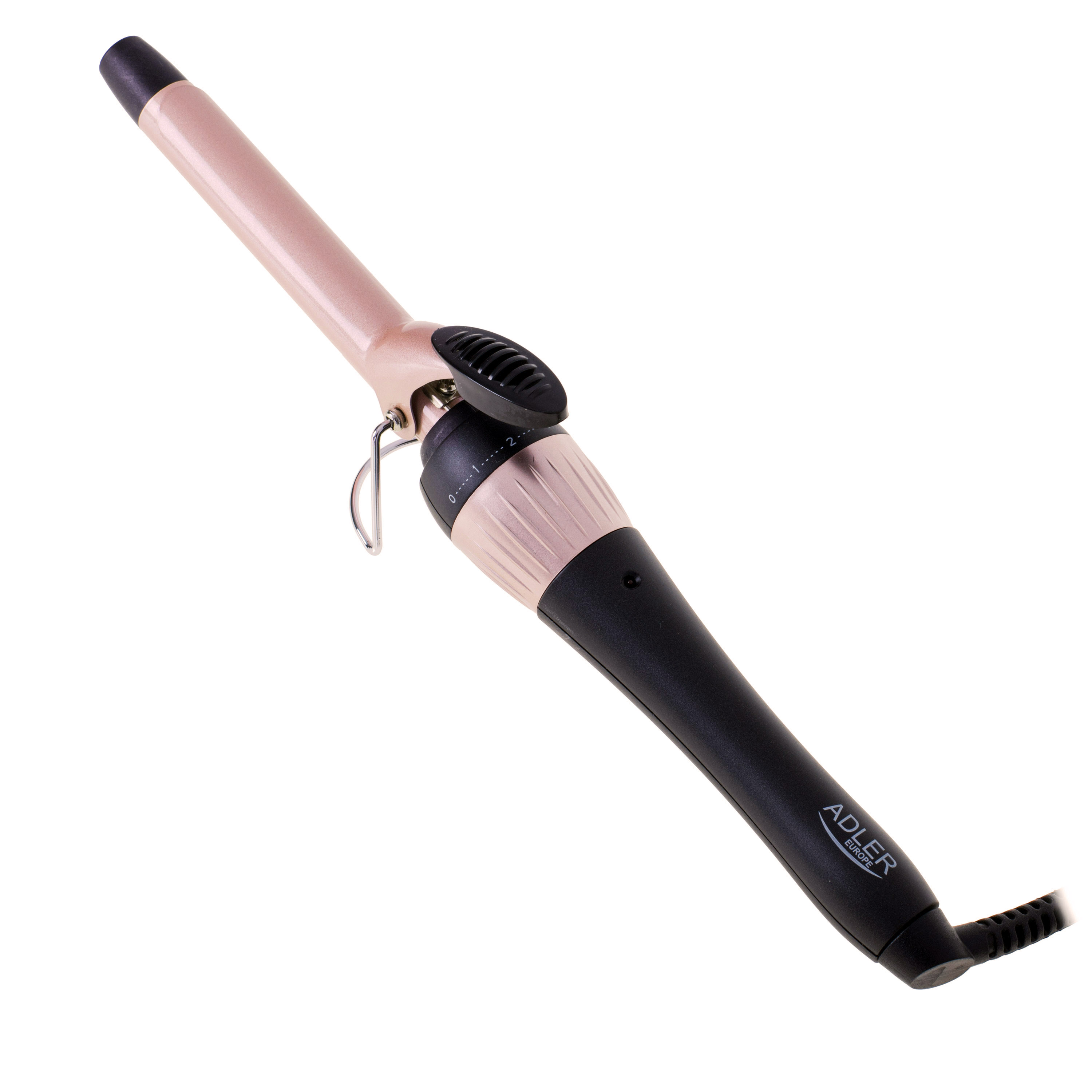 Adler - Curling Iron - AD 2116 - Ceramic heating system - Barrel diameter 19 mm - Temperature (max) 200 °C - 36 W - Black/Pink