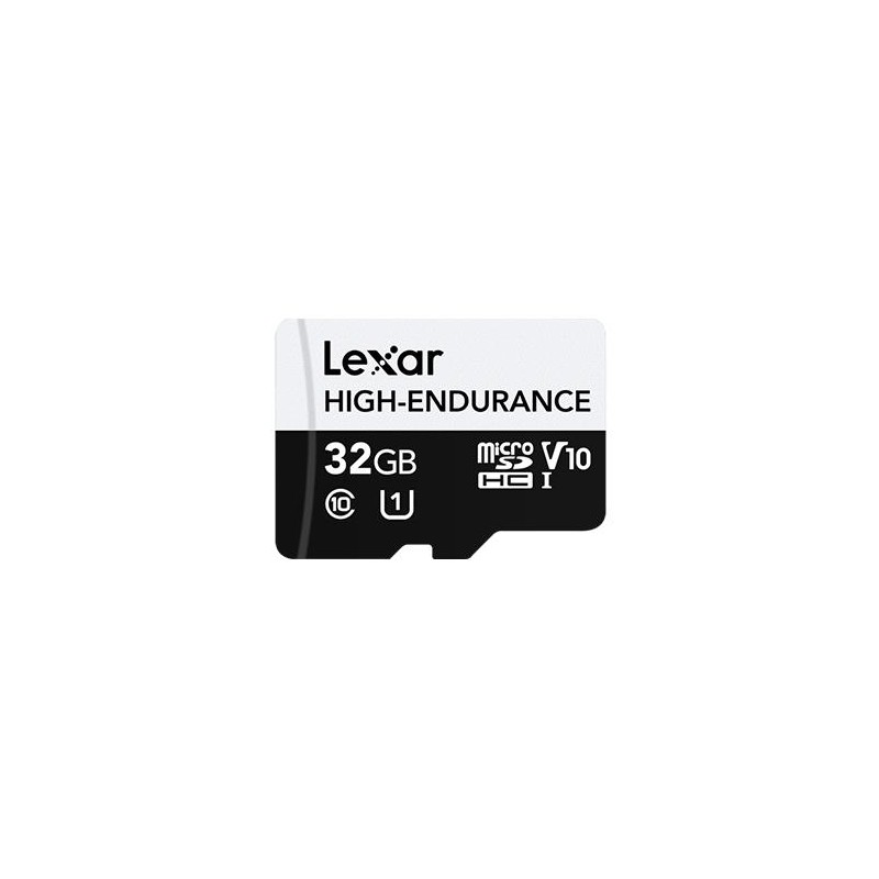 Lexar - Flash Memory Card - High-Endurance - 32 GB - microSDHC - Flash memory class UHS-I