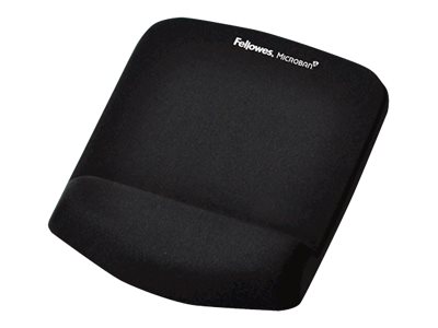 Fellowes - Mouse pad with wrist support PlushTouch - Mouse pad with wrist pillow - 238 x 184 x 25.4 mm - Black