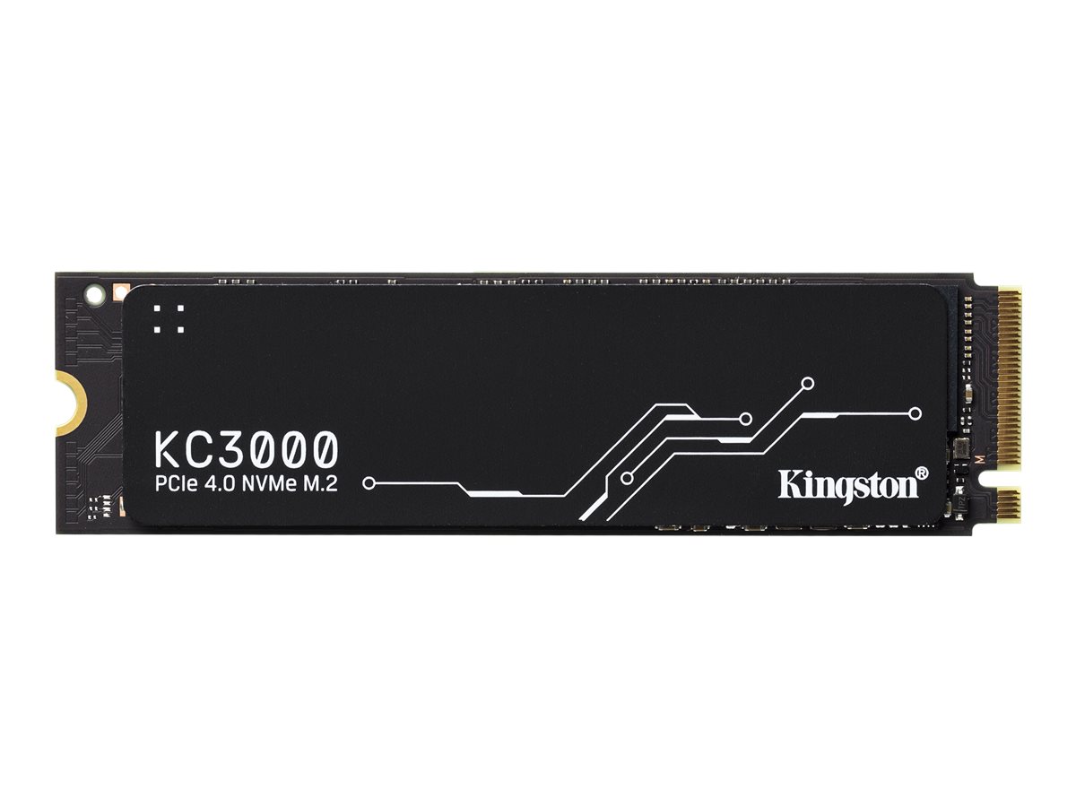 Kingston - SSD - KC3000 - 4096 GB - SSD form factor M.2 2280 - Solid-state drive interface PCIe NVMe Gen 4.0 x 4 - Read speed 7000 MB/s - Write speed 7000 MB/s