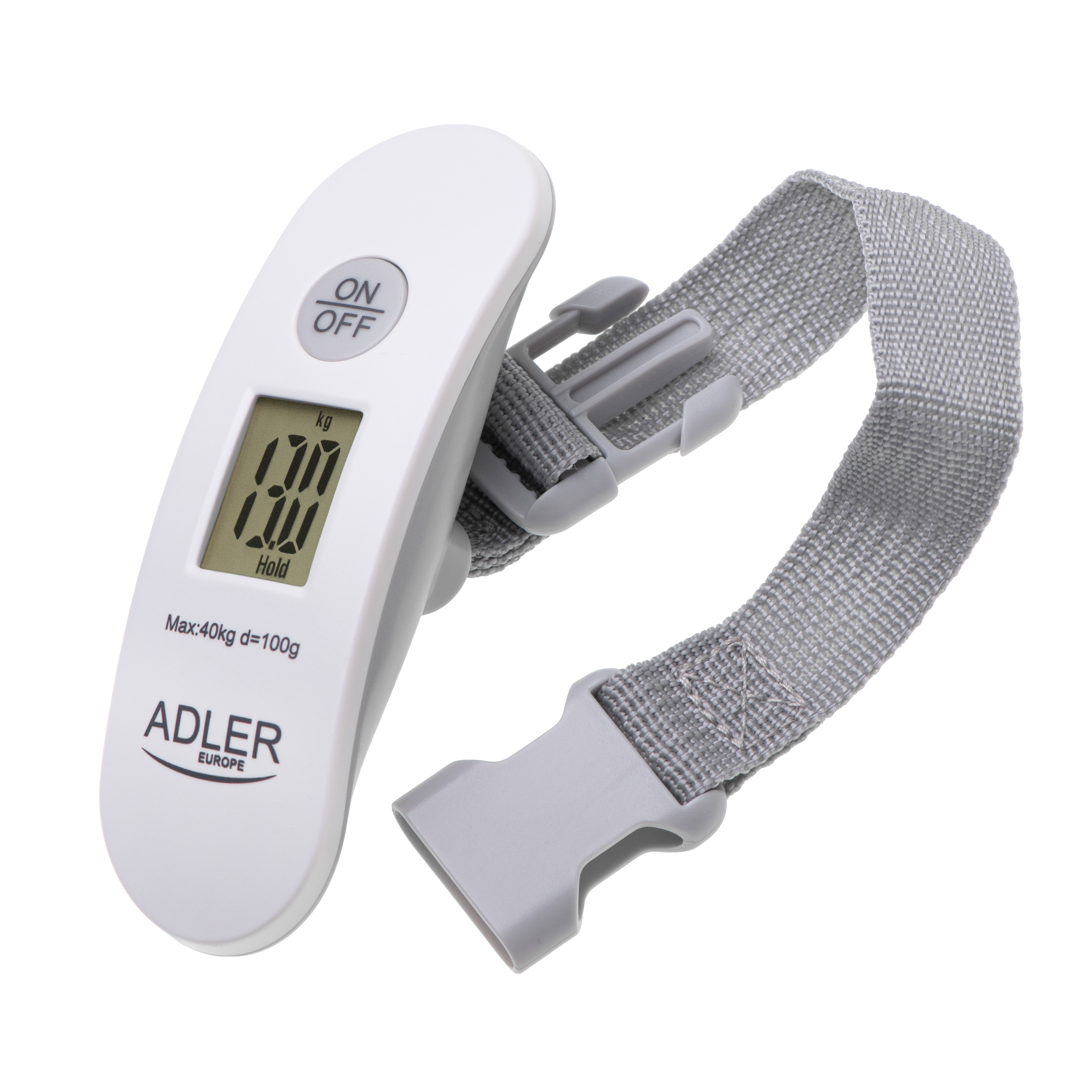 Adler - Travel Luggage Scale - AD 8189 - Maximum weight (capacity) 40 kg - Accuracy 100 g - White