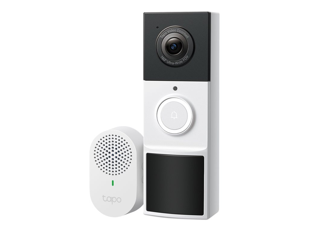 TP-LINK - Video Doorbell Camera - Tapo D210 - 3 MP - 1.18mm/F1.8 - IP65 - H.264 - Micro SD, Max. 512