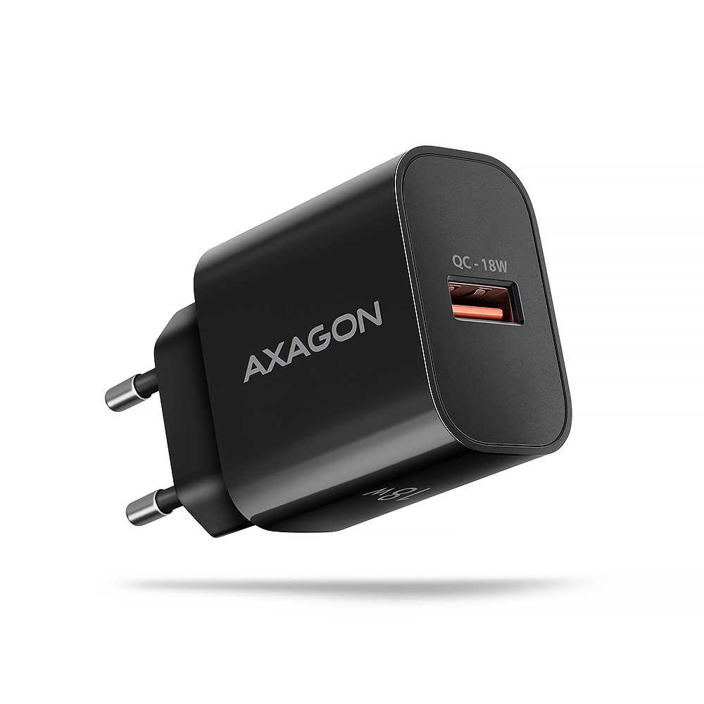 AXAGON Wallcharger 1x port USB-A, QC3.0/AFC/FCP/Apple, 18W - ACU-QC18