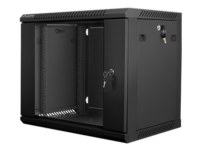 Lanberg - Rack cabinet 19" wall-mount 9U/600x450 (flat pack) - WF01-6409-10B - Black