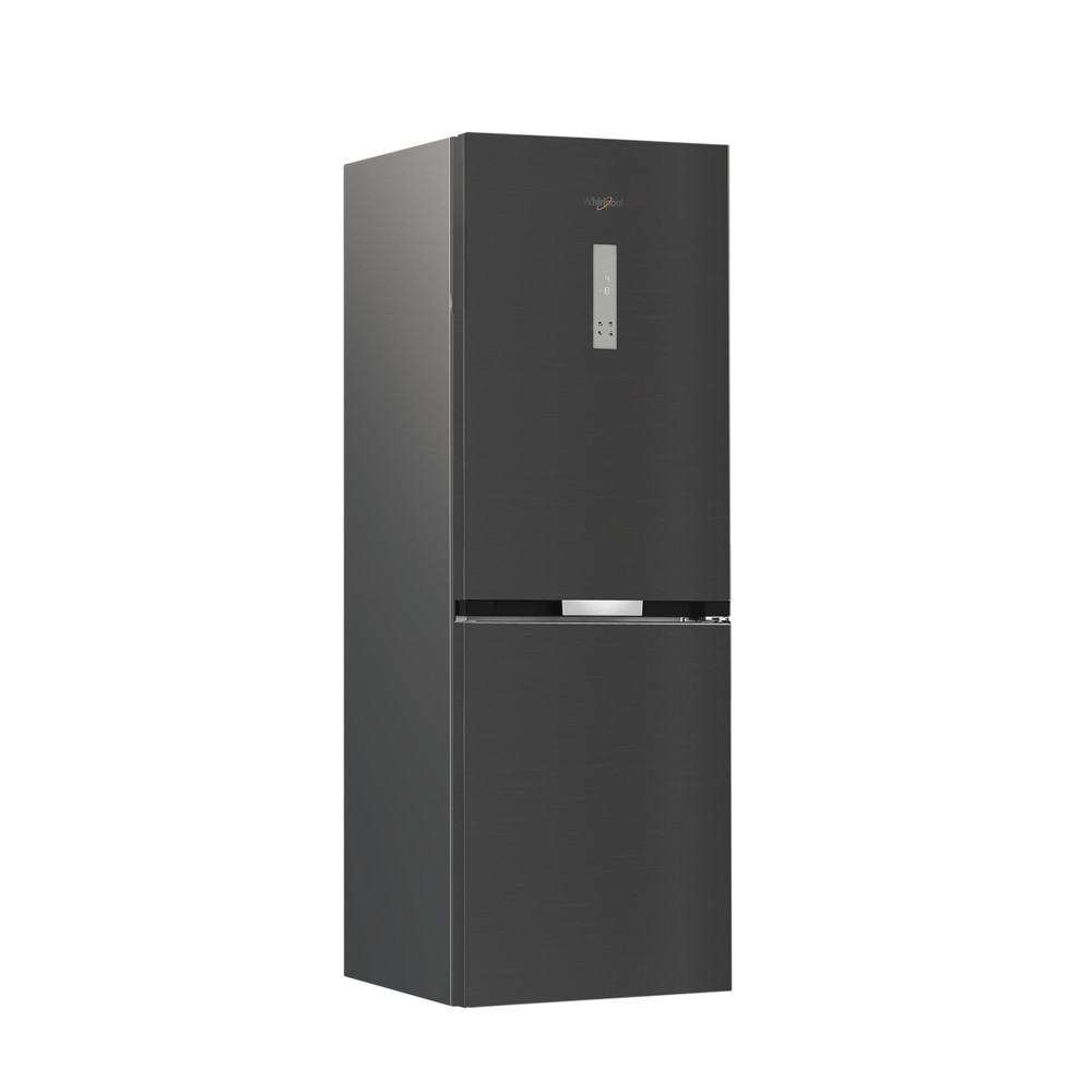 Whirlpool Refrigerator - WHK 26362 XBR4E - Energy efficiency class E - Free standing - Combi - Height 186.5 cm - No Frost system - Fridge net capacity 201 L - Freezer net capacity 106 L - Display - 37 dB - Black