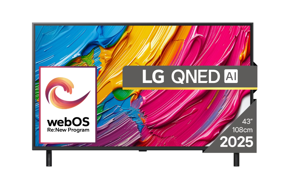 LG 43QNED80A3A - 43 - Smart TV - webOS 25 - UHD - Black