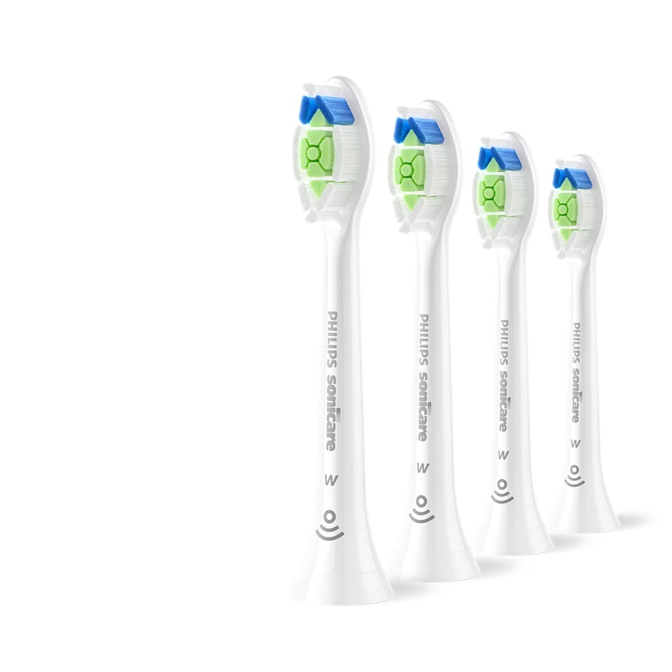 Philips - Replacement brush heads - HX6064/87 Sonicare Optimal White - Heads - For adults - Number of brush heads included 4 - White