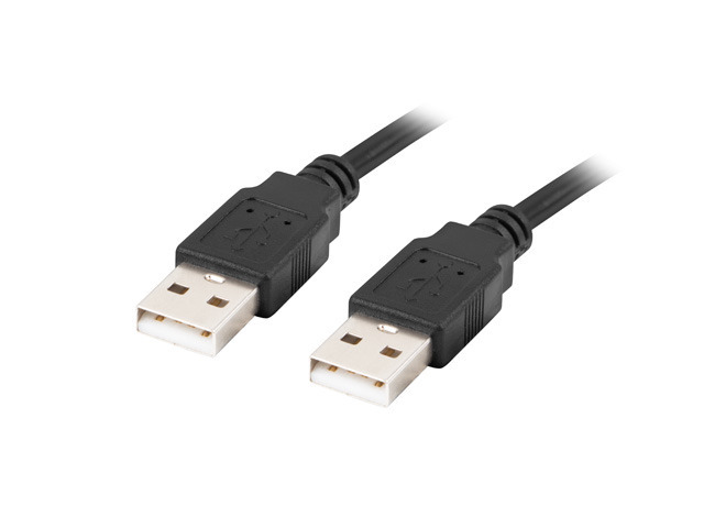 Lanberg - Cable USB-A 2.0 - CA-USBA-20CU-0018-BK - USB Type-A to USB Type-A