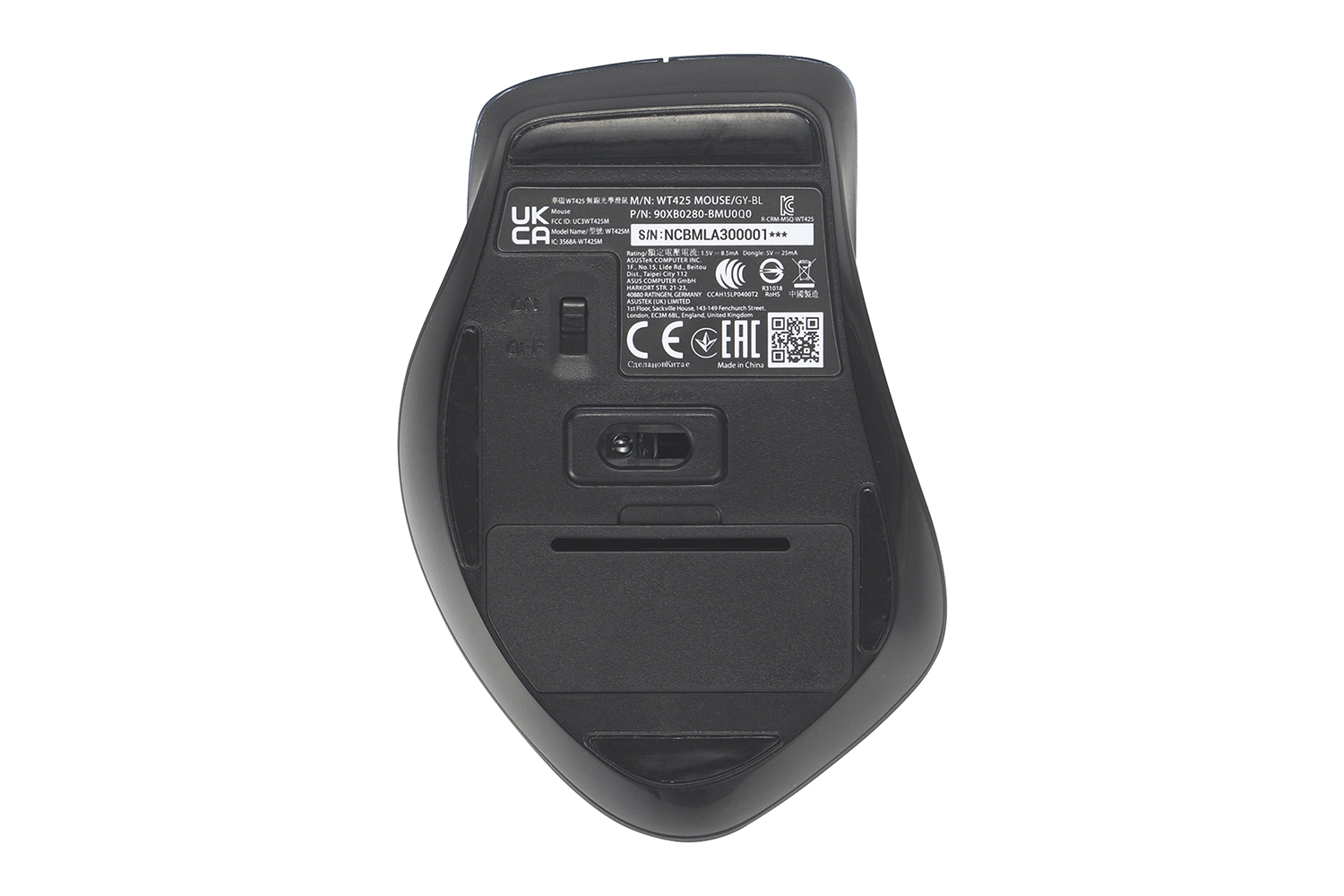 Asus Mouse - WT425 - Wireless - Mist blue