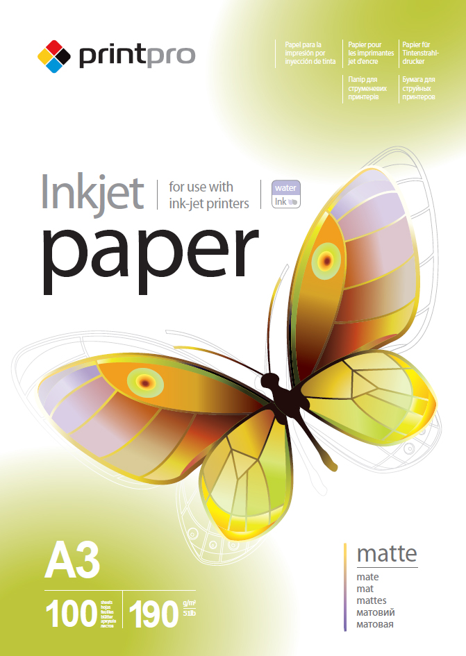 ColorWay PrintPro Photo Paper, 100 sheets - Matte - 190 g/m² - A3