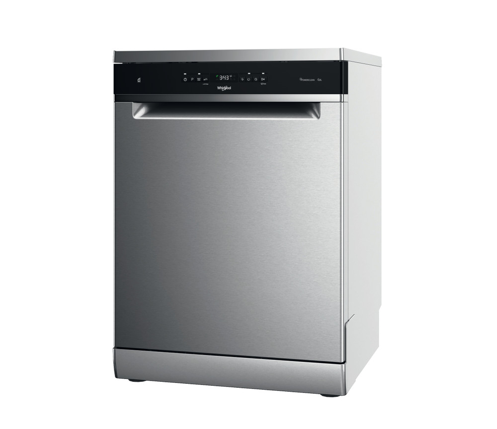Whirlpool Dishwasher - WFO 3T133 P 6.5 X - Freestanding - Width 60 cm - Number of place settings 14 - Number of programs 10 - Energy efficiency class D - Display - Stainless steel