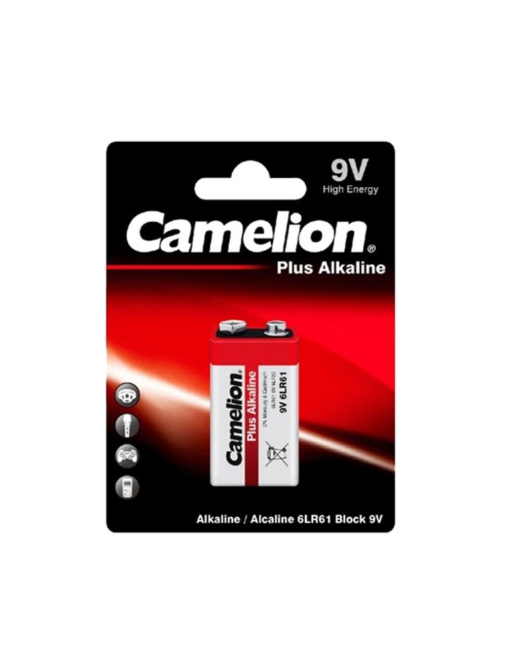 Camelion - 6LF22-BP1 - 9V/6LR61 - Plus Alkaline 6LR61 - 1 pc(s)