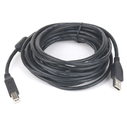 USB 2.0 A-plug B-plug 3 m (10 ft) cable with ferrite core - Cablexpert