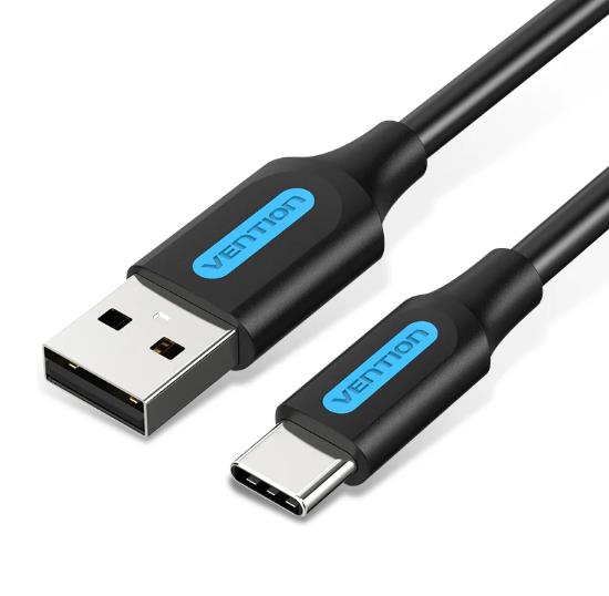 CABLE USB-C TO USB2.0/0.25M BLACK COKBC VENTION