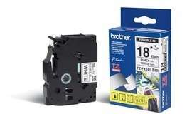 Brother - TZe-FX241 Flexible ID Laminated Tape - Black on White - TZe - 8 m - 1.8 cm