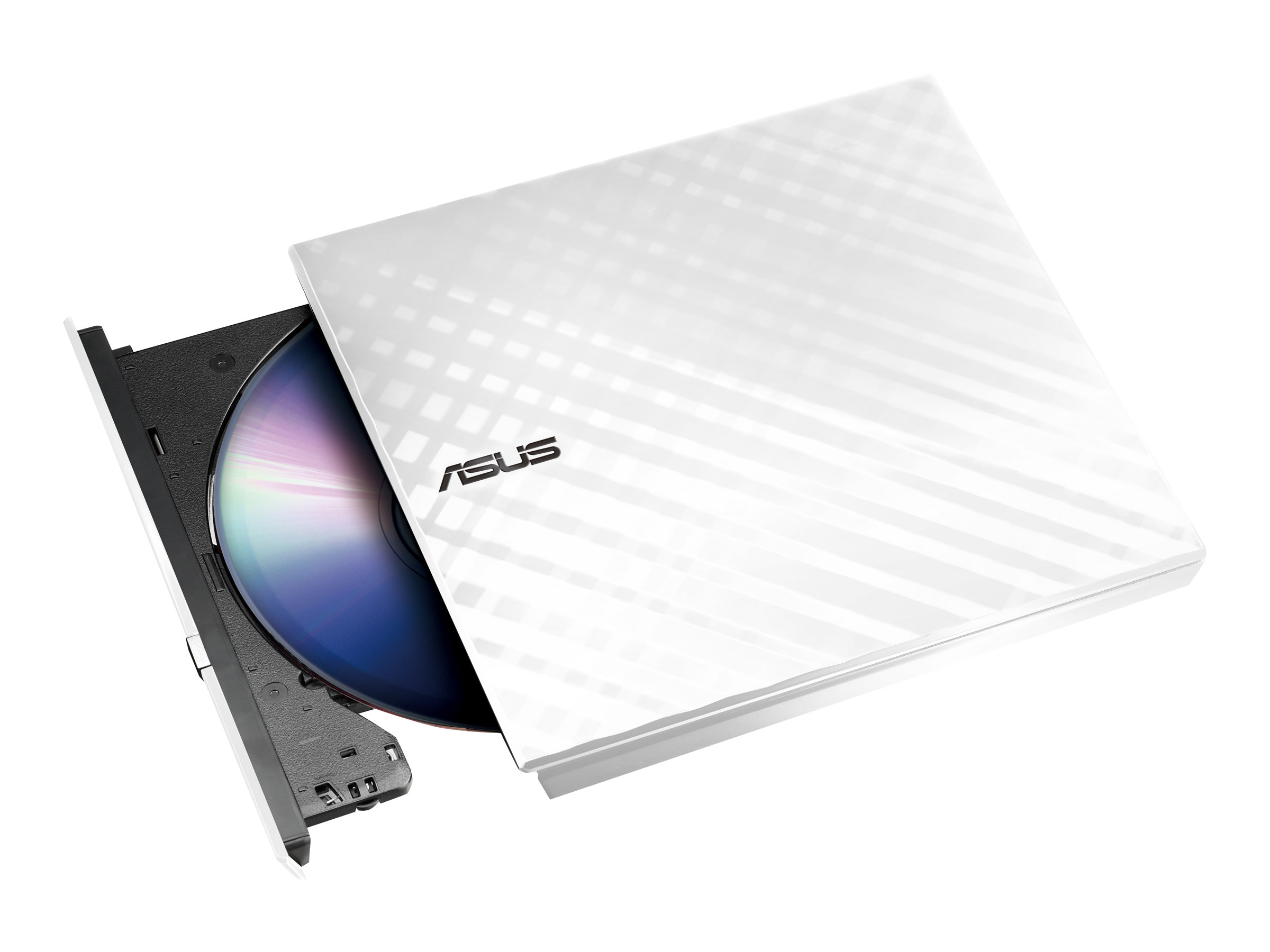 Asus - SDRW-08D2S-U Lite - Interface USB 2.0 - DVD±RW - CD read speed 24 x - CD write speed 24 x - White - Desktop/Notebook