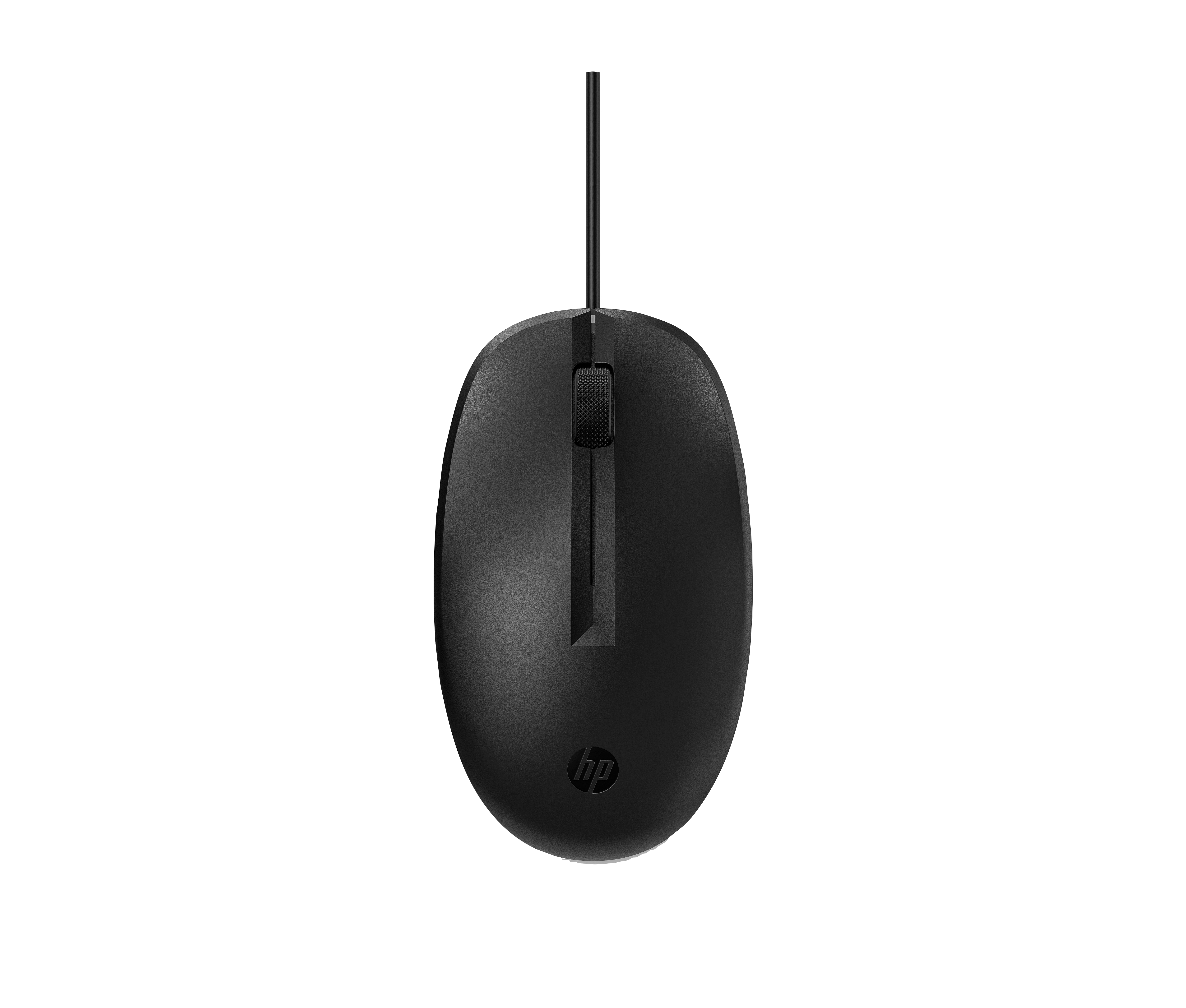 HP 128 USB Wired Laser Mouse, Sanitizable - Black