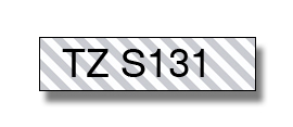 Brother - TZe-S131 Strong Adhesive Laminated Tape - Black on Clear - TZe - 8 m - 1.2 cm