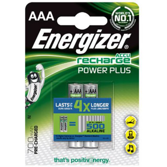 Energizer - AAA/HR03 - 700 mAh - Rechargeable Accu Power Plus Ni-MH - 2 pc(s)
