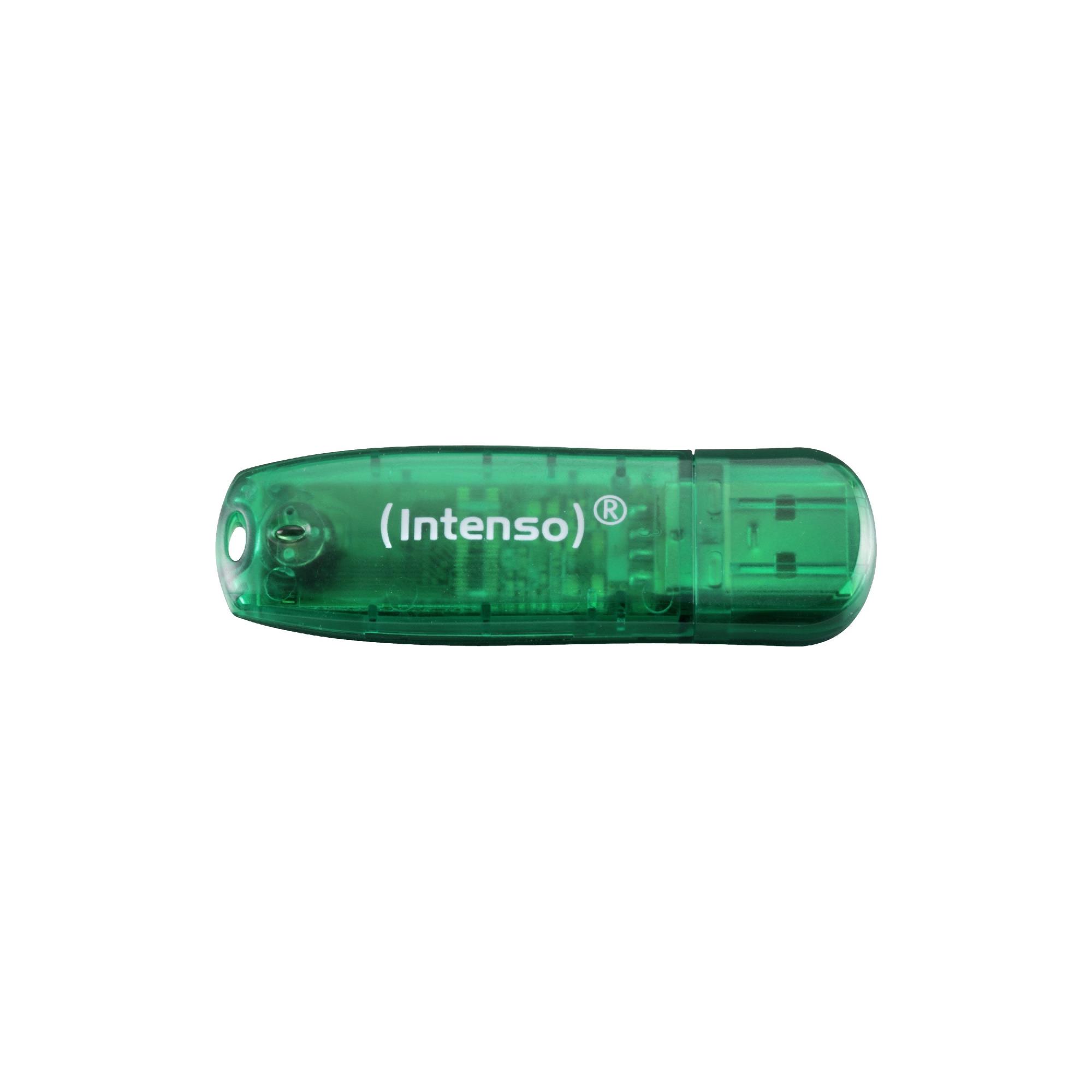 MEMORY DRIVE FLASH USB2 8GB/GREEN 3502460 INTENSO