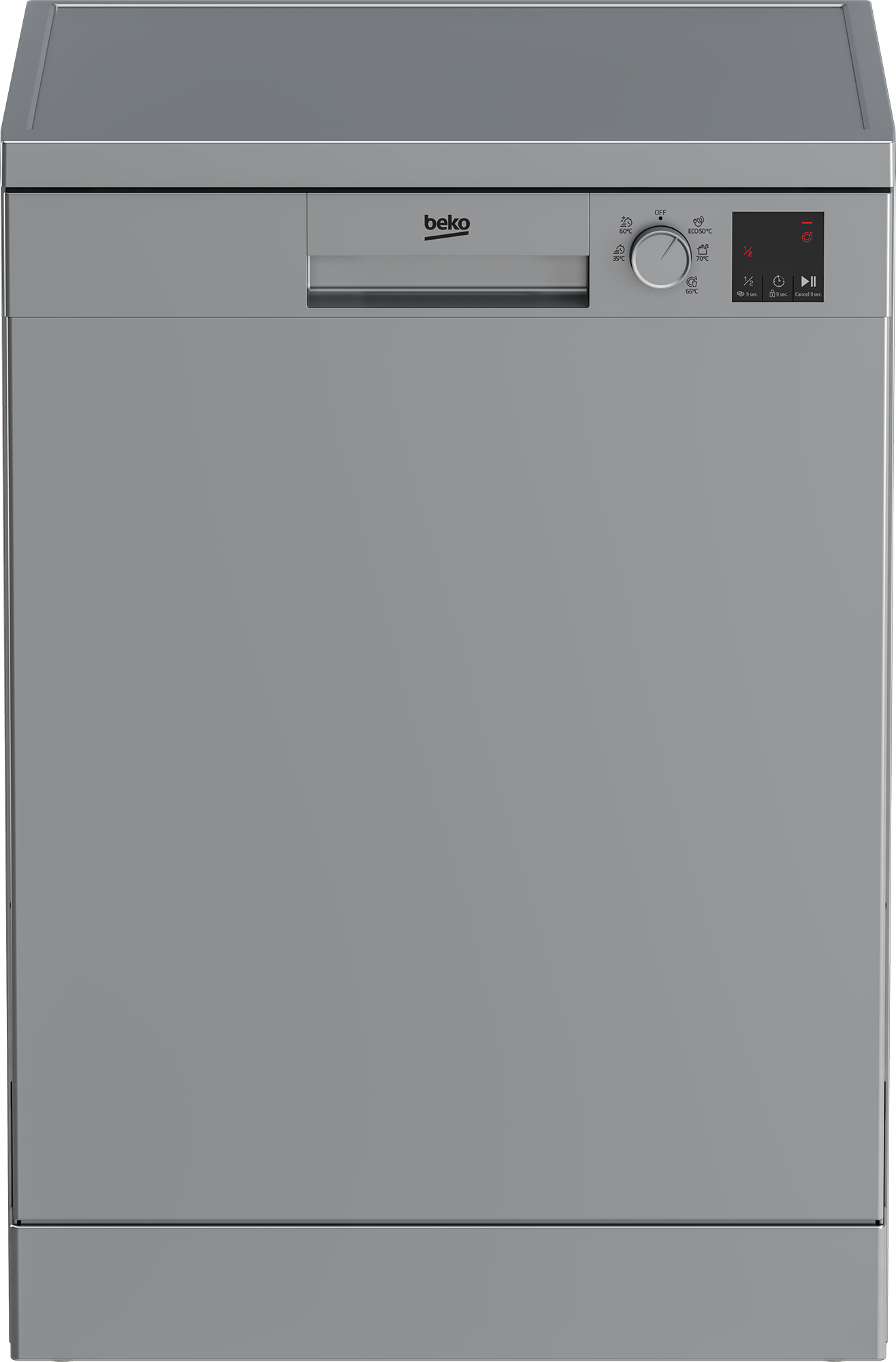 BEKO Freestanding Dishwasher DVN05320S, Energy class E, Width 60 cm, Inox
