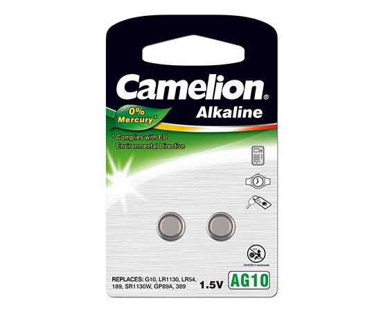 Camelion - AG10/LR54/LR1130/389 - Alkaline Buttoncell - 2 pc(s)