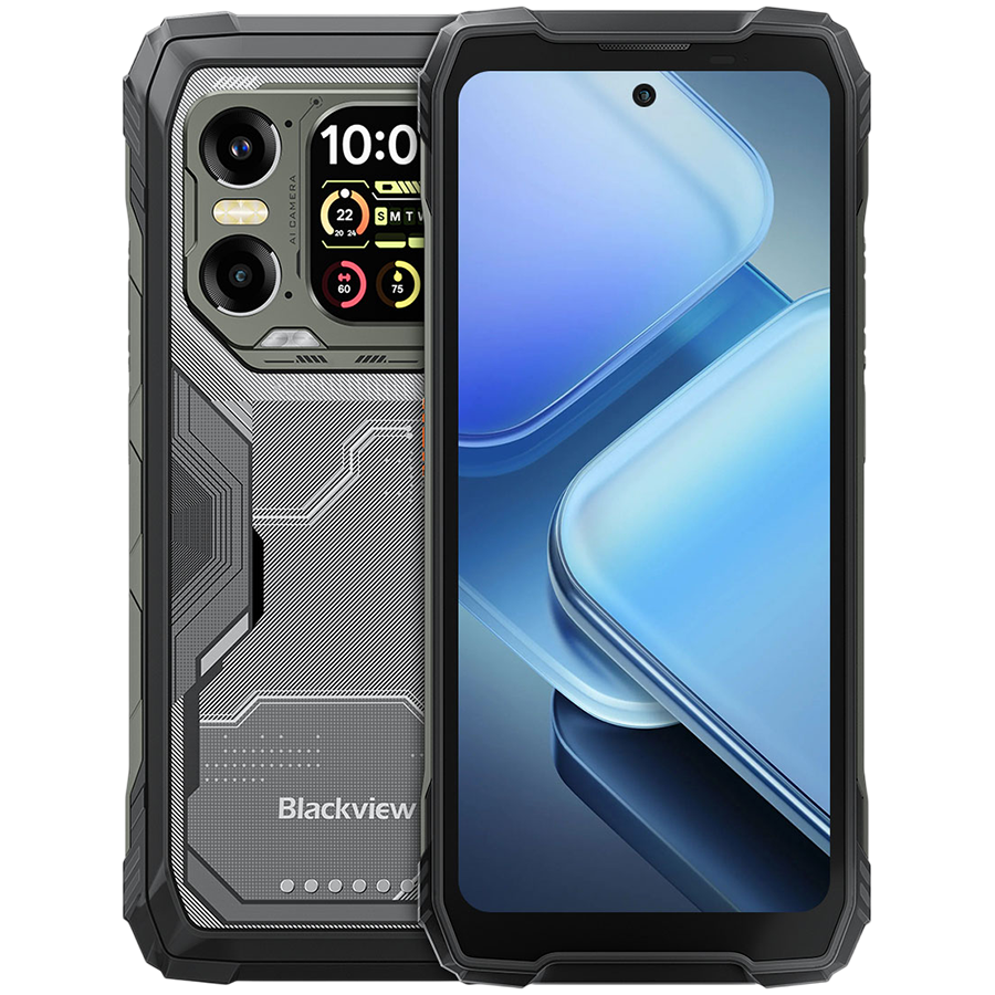 Blackview XPLORE 1 5G Rugged Phone 6.78-inch FHD 2460x1080 120Hz+2.01-inch 296x240 12+256GB MTK Dimensity 7050 octa-core 2.4Ghz Cam 50+64MP+20MP Night Vision 20000mAh NFC Gorilla Glass 5 Android 15 MIL-STD Black