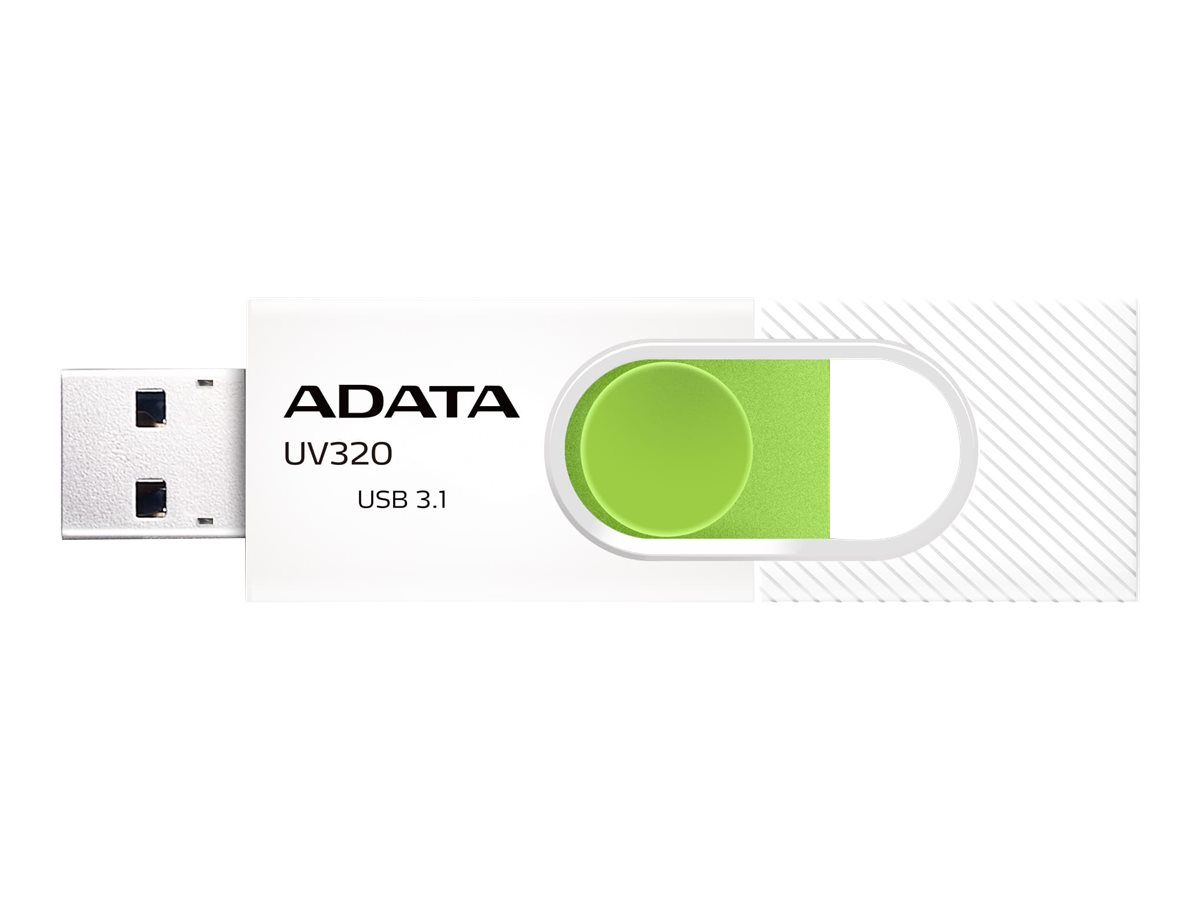 ADATA - UV320 - 64 GB - USB 3.1 - White/Green