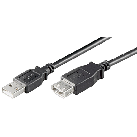 Goobay - USB 2.0 Hi-Speed extension cable - USB-A to USB-A USB 2.0 male (type A) - USB 2.0 female (type A)