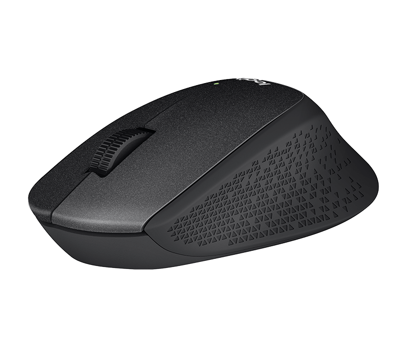 Logitech - Mouse - M330 Silent Plus - Wireless - Black