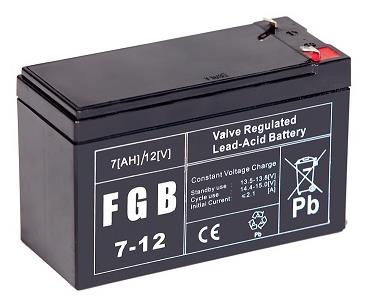 BATTERY 12V 7AH VRLA/FGB7-12 EMU