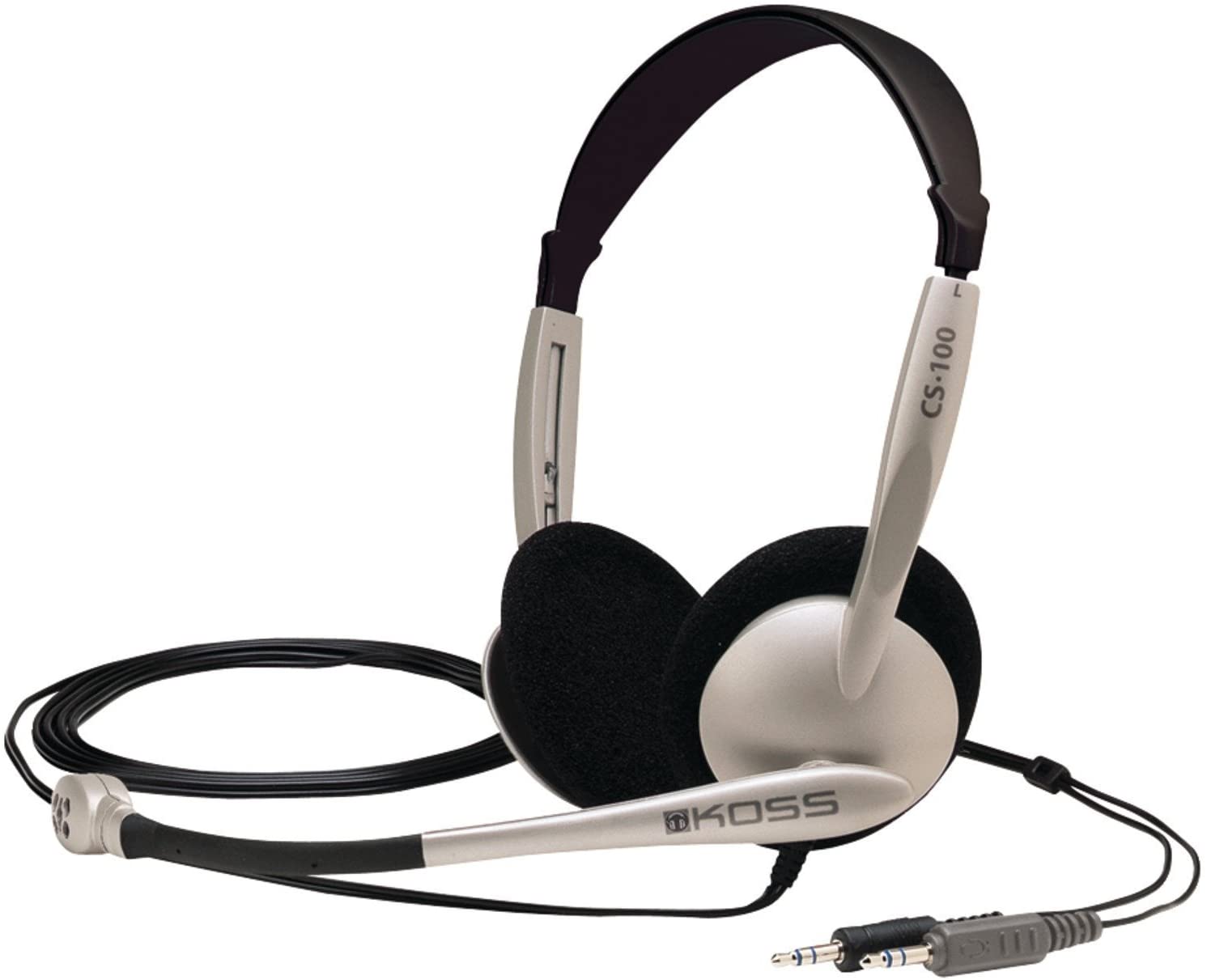 Koss - Headphones - CS100 - Wired - On-Ear - Microphone - Black/Gold