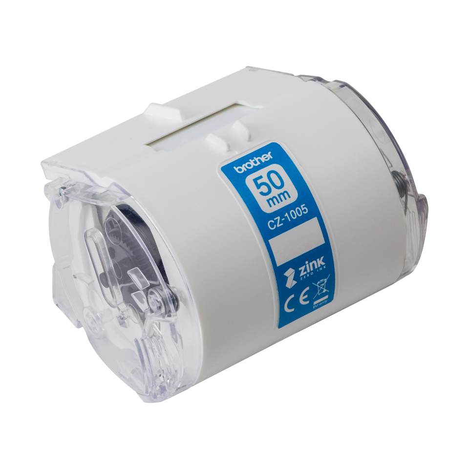 Brother - CZ-1005 - White - Full colour continuous label roll - 5 m - 5 cm