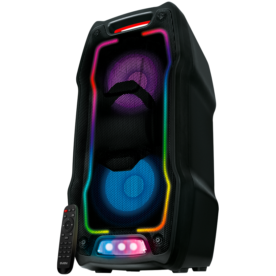 Speaker SVEN PS-730, black (100W, TWS, Bluetooth, FM, USB, microSD, LED-display, 4400mA*h)