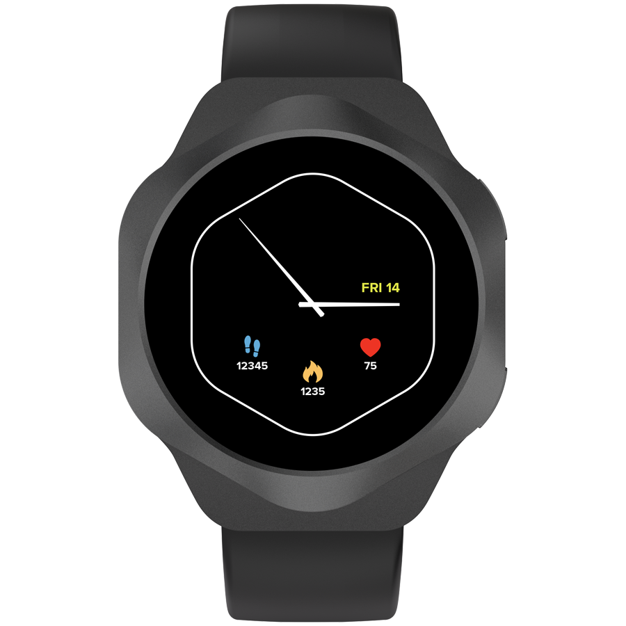 CANYON Smart Watch Hexagon 88 BT-CALL Black