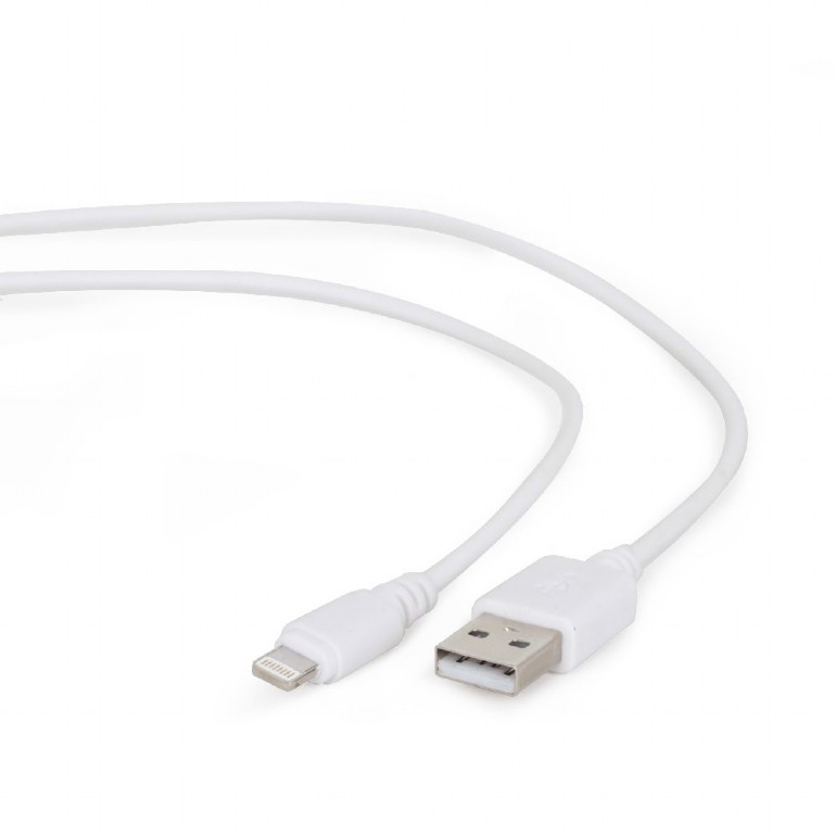 Cablexpert - 8-pin sync and charging cable, white, 1 m
